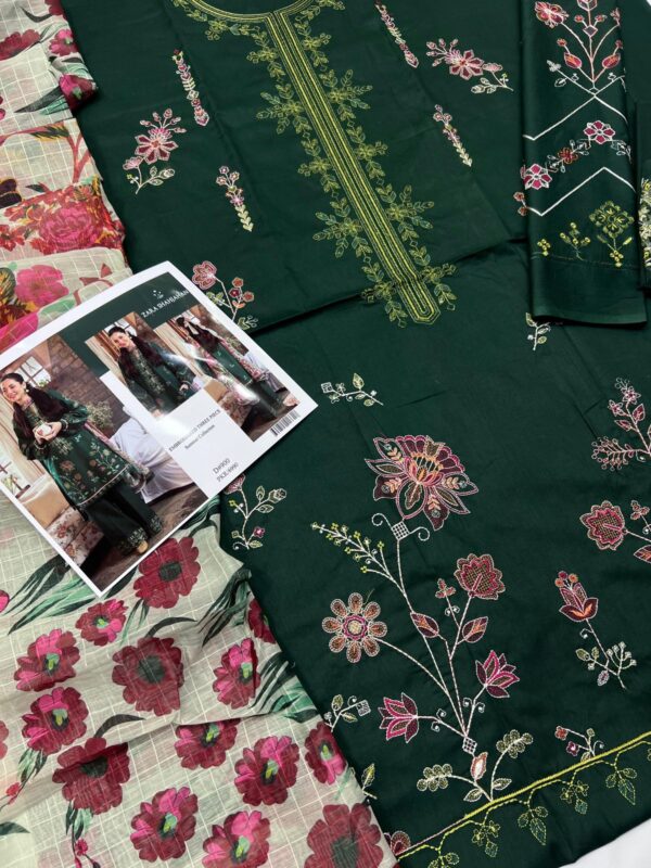ZARA SHAHJAHAN LAWN WITH DIGITAL Diamond DUPATTA