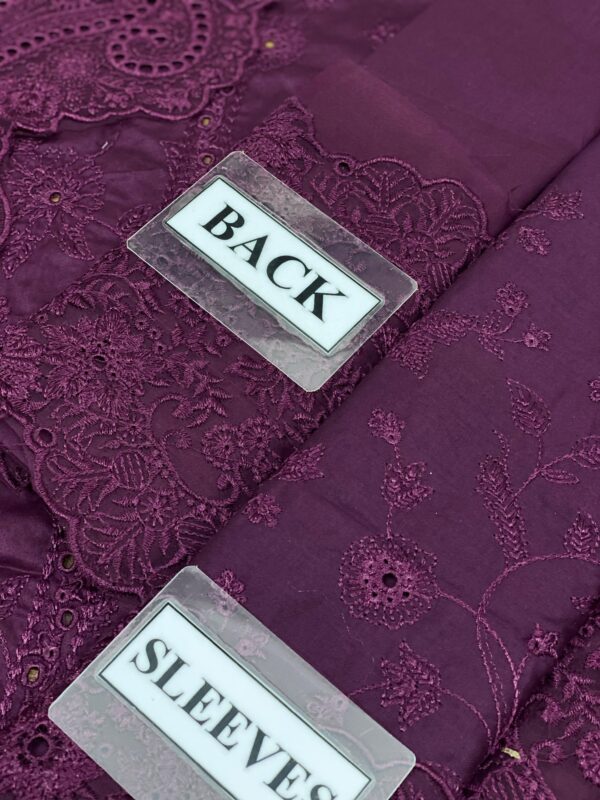 Zaib best unstiched Summer Lawn Suit with Chiffon Dupatta - Image 4