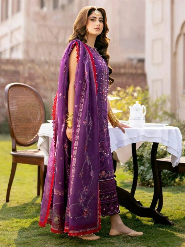 Best Binilyas purple bloom Lawn Collection 3pc