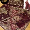 Luxury Maria B Embroidered Net Saree for Weddings 2025