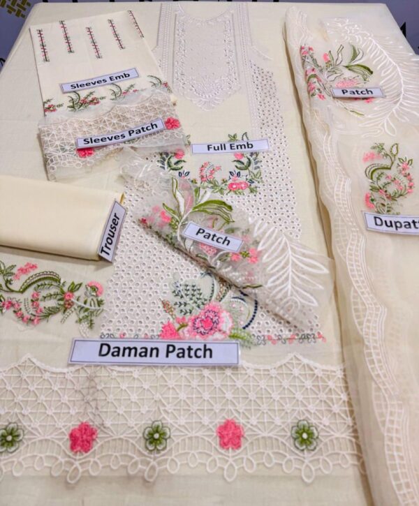 Chikankari Embroidered 3PC Lawn Suit CE01