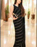 Fancy Black Saree For Wedding