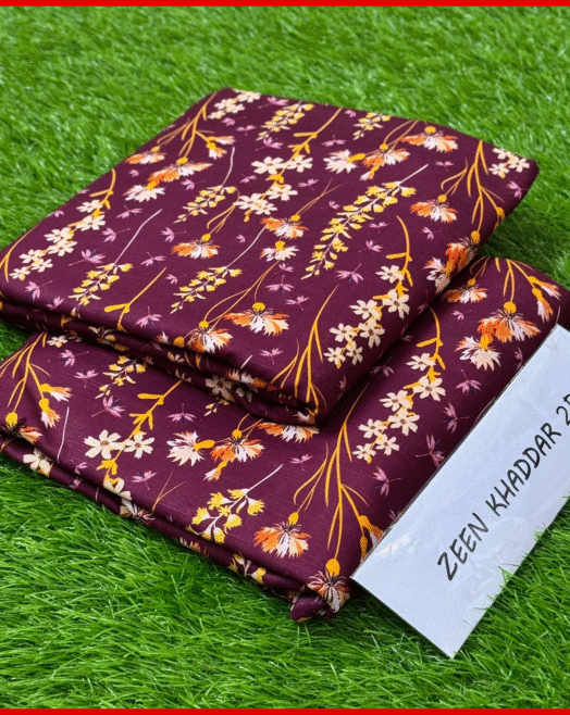 Zeen Khaddar Unstitched Printed 2PC Suit
