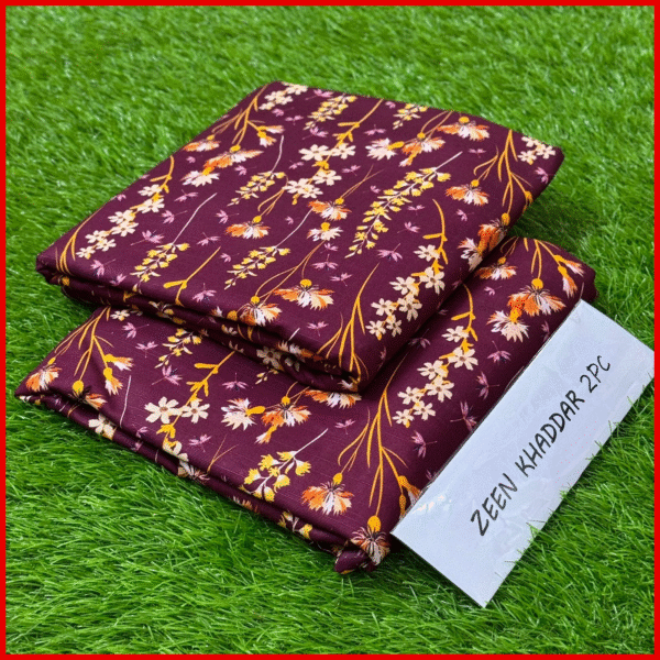 Zeen Khaddar Unstitched Printed 2PC Suit
