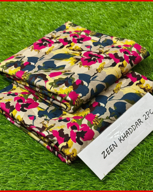 Zeen Khaddar 2PC Unstitced Printed Suit