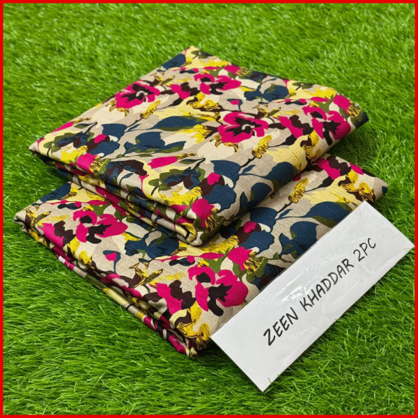Zeen Khaddar 2PC Unstitced Printed Suit