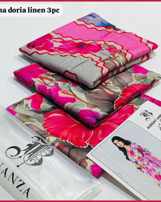 BONANZA- Digital Printed 3pc BANA DORA Linen Suit