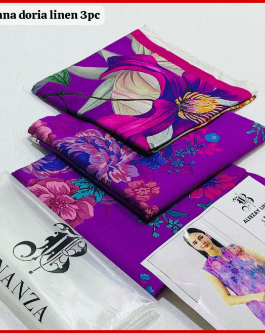 BONANZA- Digital Printed 3pc BANA DORA Linen Suit