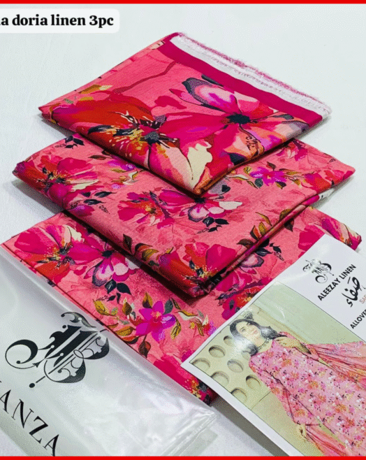 BONANZA- Digital Printed 3pc BANA DORA Linen Suit
