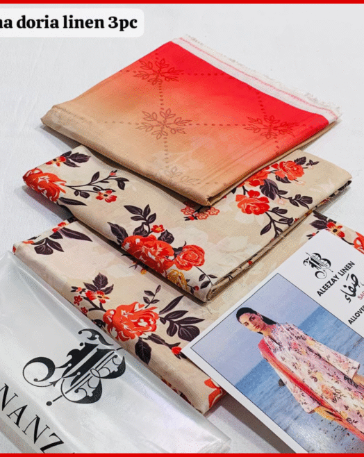 BONANZA- Digital Printed 3pc BANA DORA Linen Suit