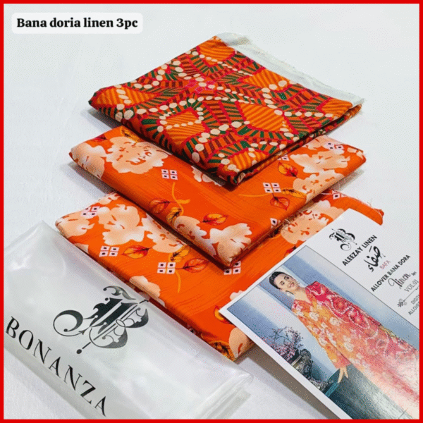 BONANZA – Winter Collection Digital Printed Bana Dora Linen 3PC
