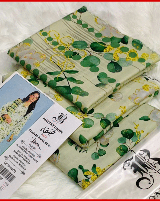 BONANZA – Winter Collection Digital Printed Bana Dora Linen 3PC