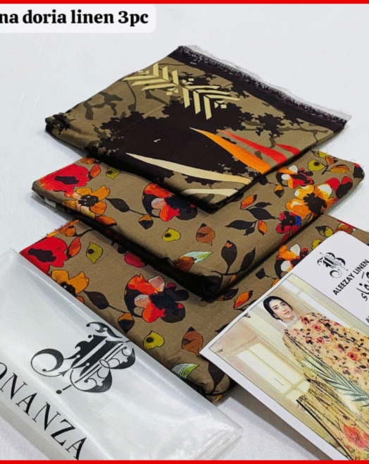 BONANZA – Winter Collection Digital Printed Bana Dora Linen 3PC