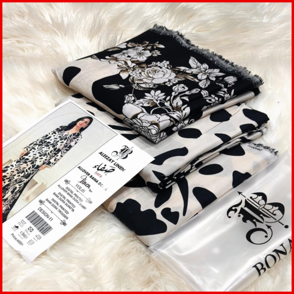 BONANZA – Winter Collection Digital Printed Bana Dora Linen 3PC