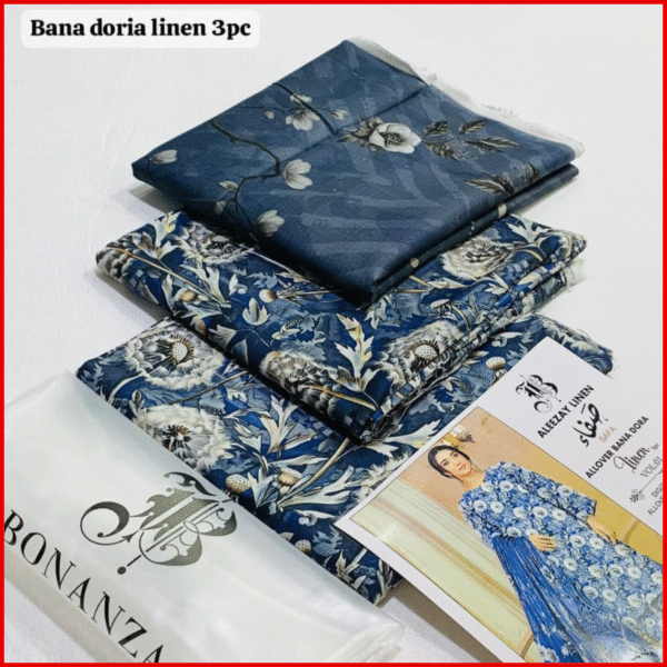 BONANZA – Winter Collection Digital Printed Bana Dora Linen 3PC