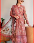 MARIA B Rosy Bloom Unstitched Printed Lawn Suit
