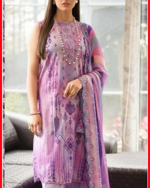 Orient Unstitched 3PC Digital Printed Suit