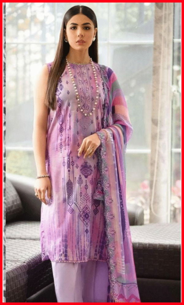 Orient Unstitched 3PC Digital Printed Suit