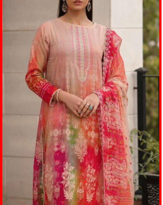 Orient 3PC Digital Printed Lawn Suit – L068