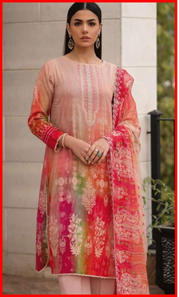 Orient 3PC Digital Printed Lawn Suit – L068