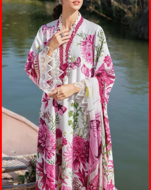 Maria B Luxury Printed Lawn Suit Unstitched