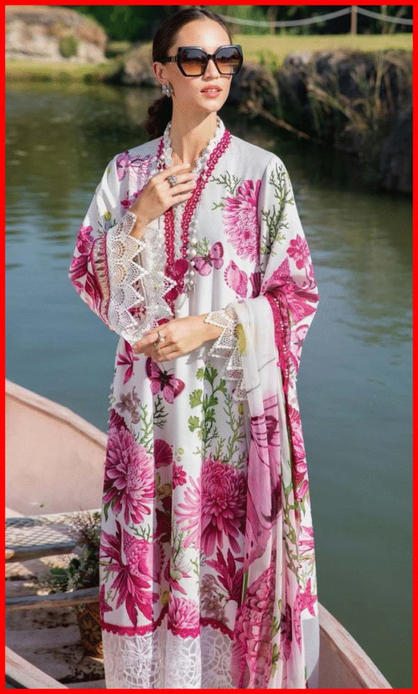 Maria B Luxury Printed Lawn Suit Unstitched