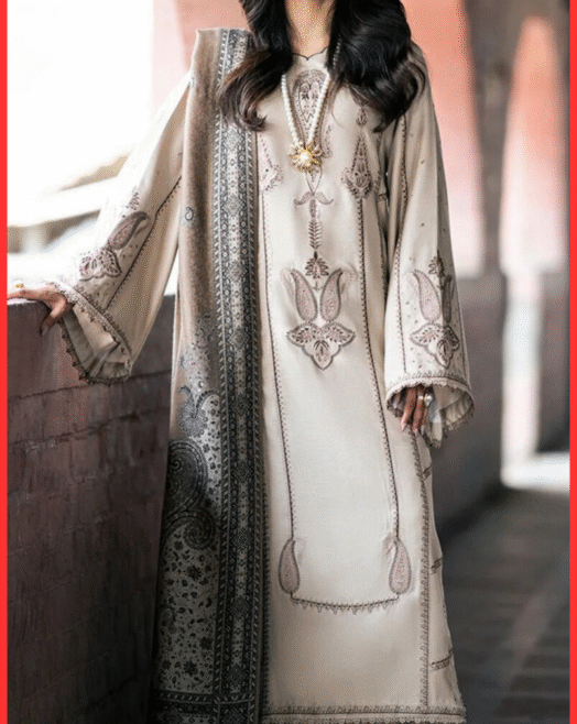 Izel Winter Collection - Dhanak 3 Piece Suit