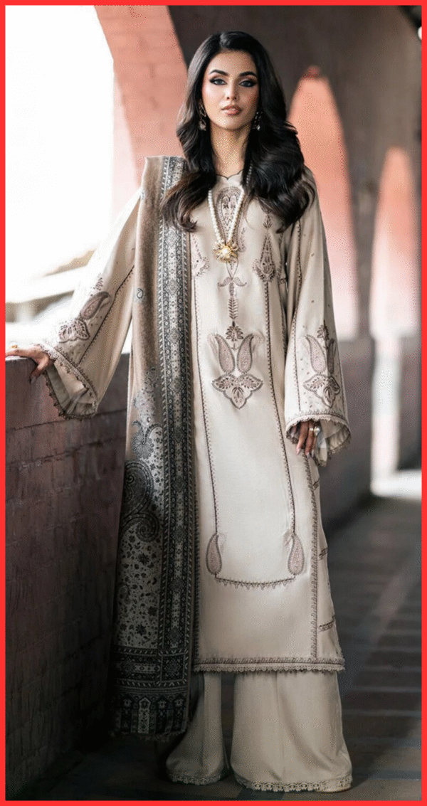Izel Winter Collection - Dhanak 3 Piece Suit