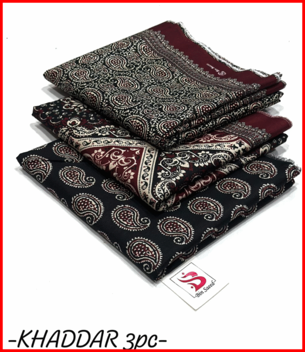 Bin Saeed - Unstitched Khaddar 3PCS Suit
