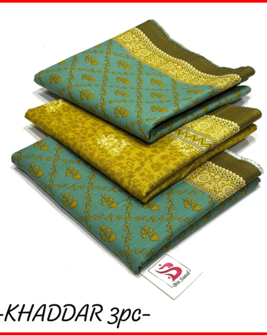 Bin Saeed - Unstitched Khaddar 3dPCS Suit
