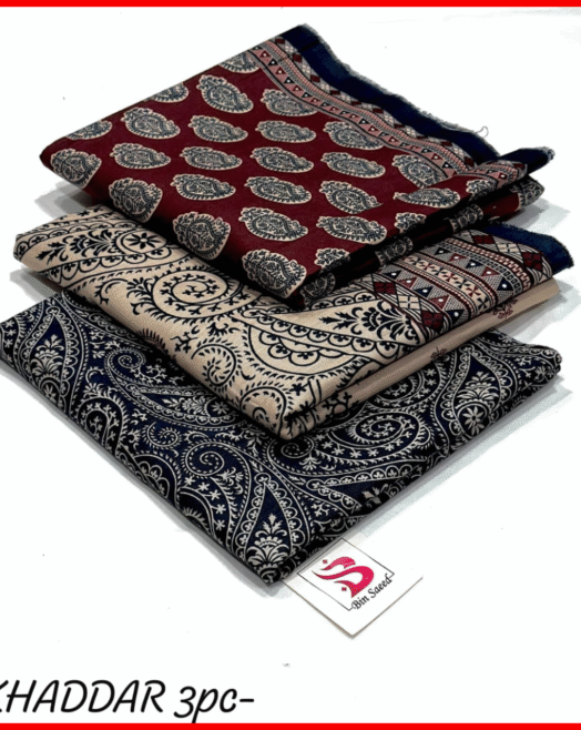 Bin Saeed - Unstitched Khaddar 3PCS Suit