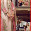 Sara Rohail Asghar Unstitched Replica in organza with malai trouser, crafted for timeless elegance and perfect for festive occasions.