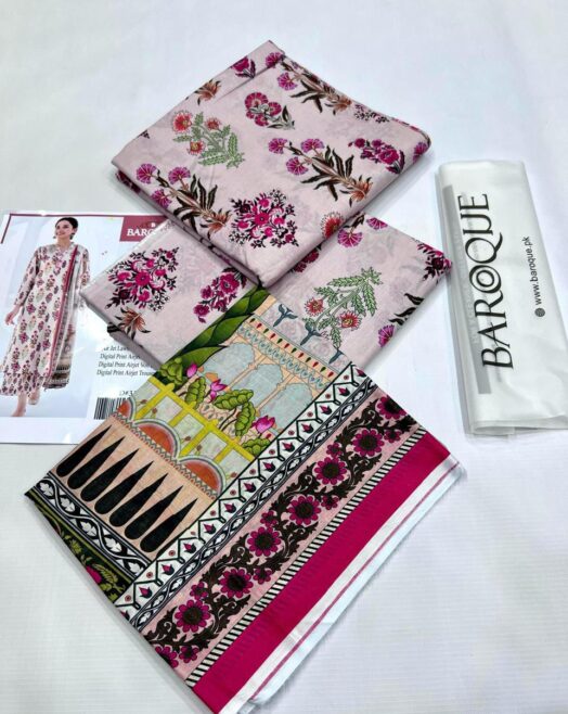 Baroque 3PC Lawn suit