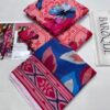 BAROQUE Digital Printed Lawn suit in Red & Blue Colour Lawn Suit