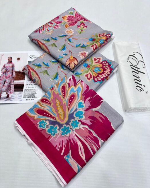 ETHNIC 3PC Printed Lawn Suit