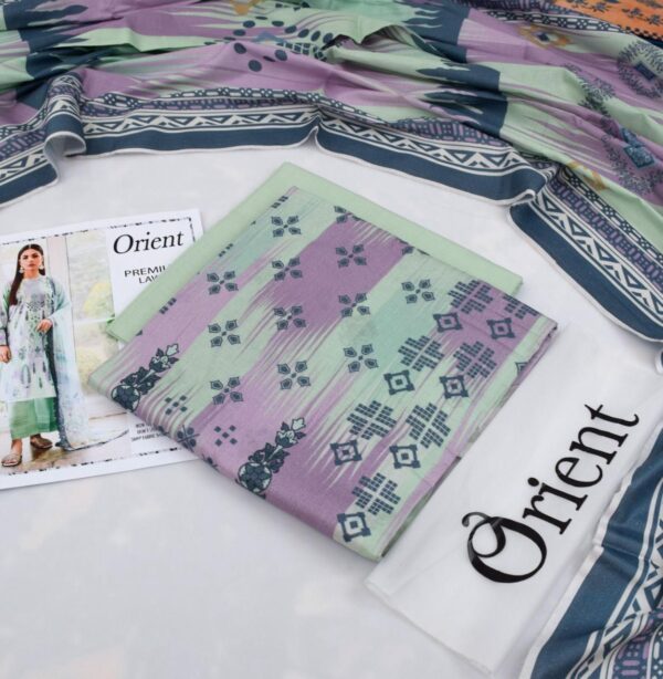 Orient Unstitched 3PC Digital Printed Lawn Suit