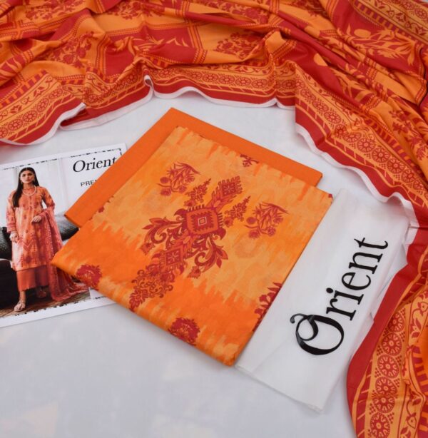 Orient Unstitched 3PC Digital Printed Lawn Suit
