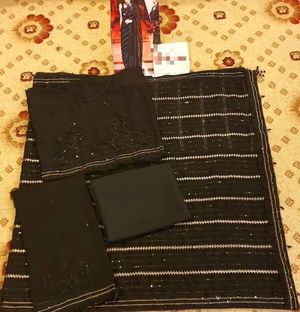Fancy Black Wedding Saree