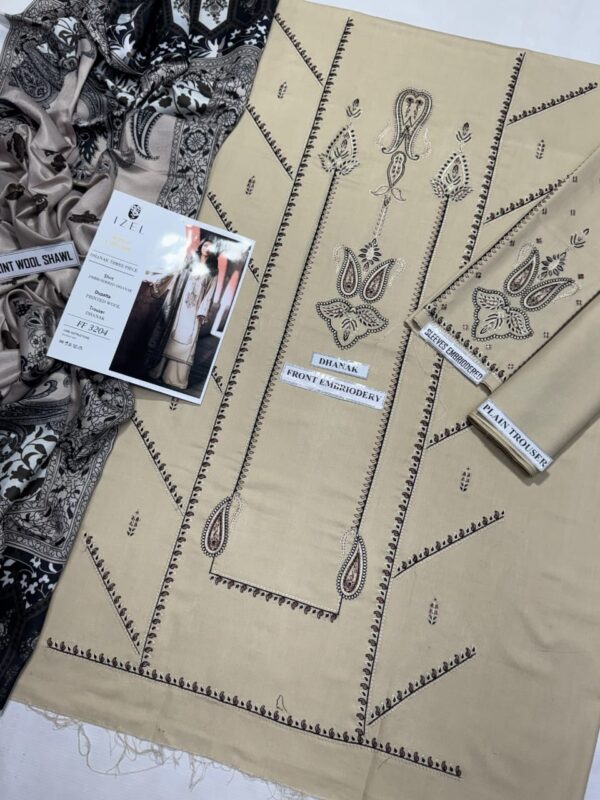 Izel Winter Collection - Dhanak 3 Piece Suit