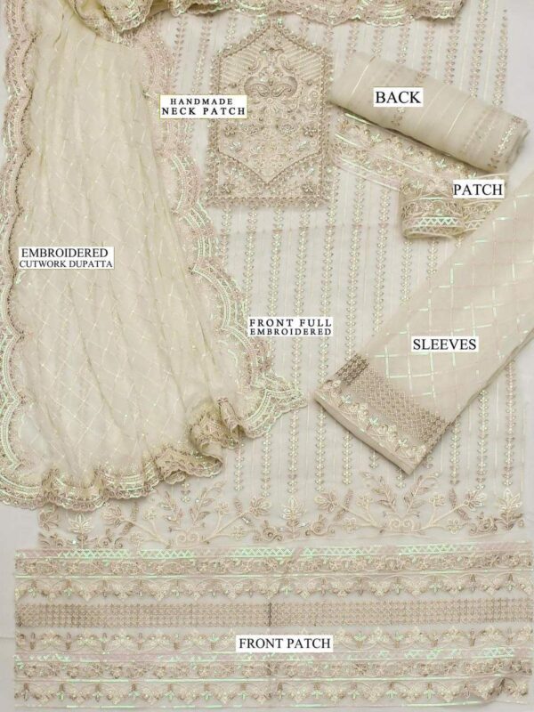 Akbar Aslam Luxury Wedding & Party Wear – Organza & Chiffon Suit