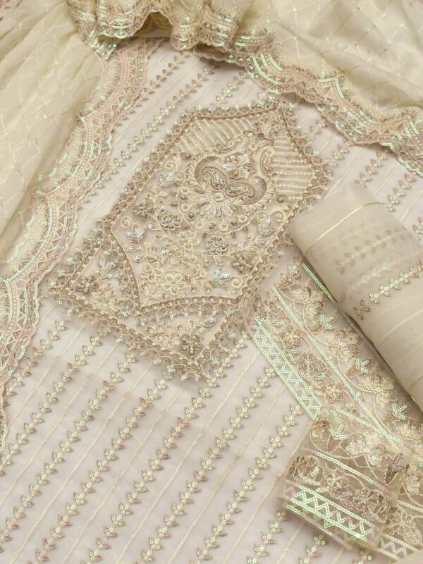 Akbar Aslam Luxury Wedding & Party Wear – Organza & Chiffon Suit