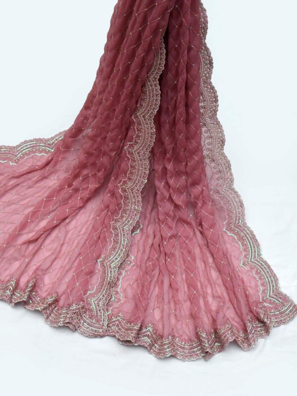 Akbar Aslam Luxury Wedding & Party Wear – Organza & Chiffon Suit
