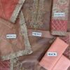 Sara Rohail Asghar Replica – Unstitched Organza Suit with Malai Trouser