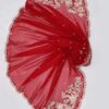 Red Embroidered Party Wear Chiffon Suit - Wedding Collection