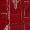 Red Embroidered Party Wear Chiffon Suit - Wedding Collection
