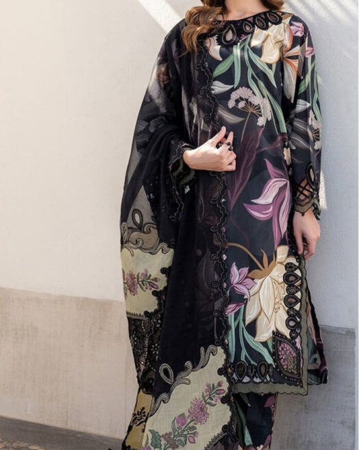 Airjet Khaddar Digital Print 3PC – Fine Quality Winter Volume W163