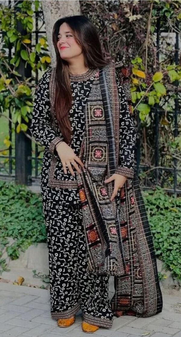 Airjet Khaddar Digital Print 3PC – Fine Quality Winter Volume W160