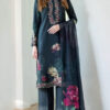 Digital Print Dhanak Airjet Patch Suit – 3PC Winter Collection W197