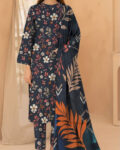 Bareeze Airjet Doria Linen Digital Print 3PC – Allover Volume W191
