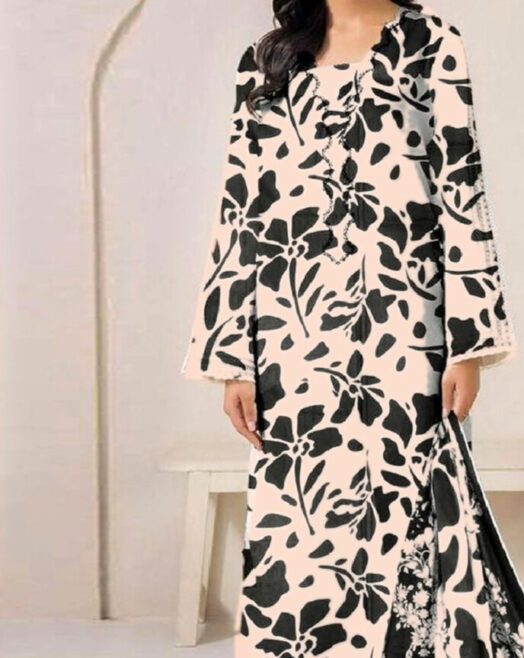 Airjet Khaddar Digital Print 3PC – Fine Quality Winter Volume W161